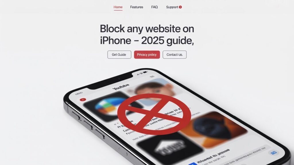 how to block websites on iphone